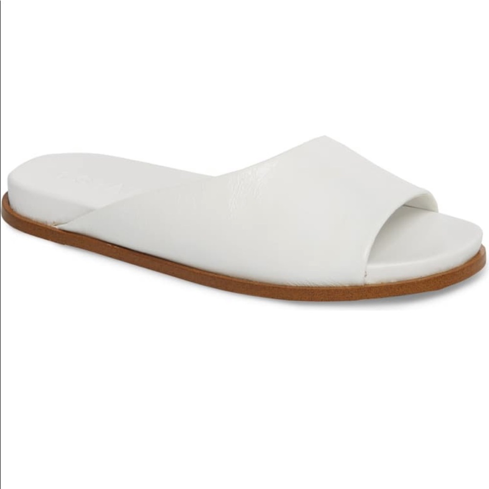 Brand New! 1.State Onora White Slide Sandal